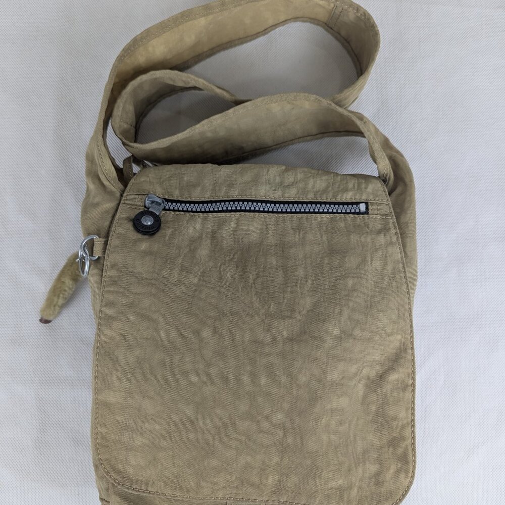 Kipling Nylon small mini Crossbody Shoulder Bag Beige Travel Bag